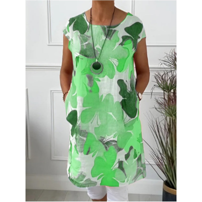 Maree -  Comfortable dress with butterfly print